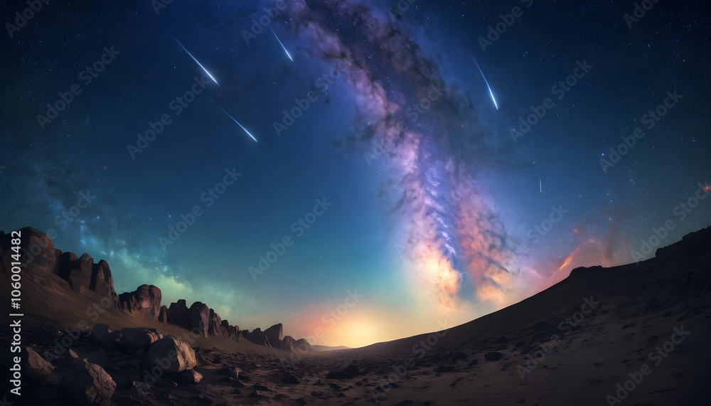Obraz premium Stars and the Milky Way