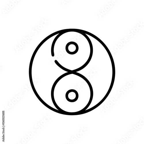 Fotografia yin yang icon