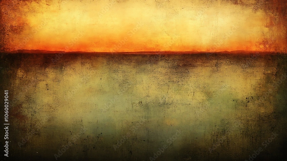 Obraz premium Abstract sunset landscape with textured background.