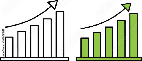 Growth Chart, Upward Trend, Progress, Success, Increase, Data, Visualization, Business, Statistics, Analysis