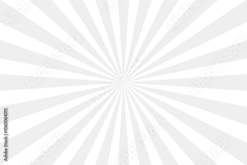 Sunburst grey and white background vector design. comic background with retro rays.sunburst pattern background.