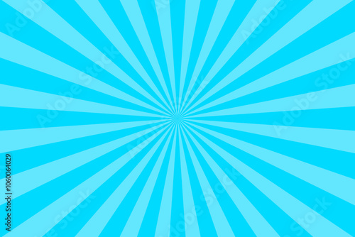 Sunburst light blue sky background vector design. comic background with retro rays.sunburst pattern background.