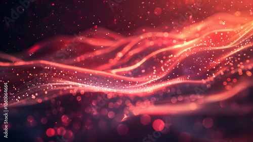 Technology Particle Abstract Background