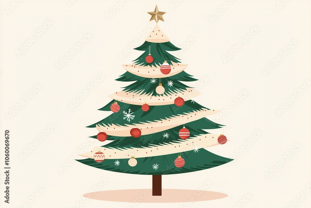 Obraz premium Christmas Tree Festive Cheer 