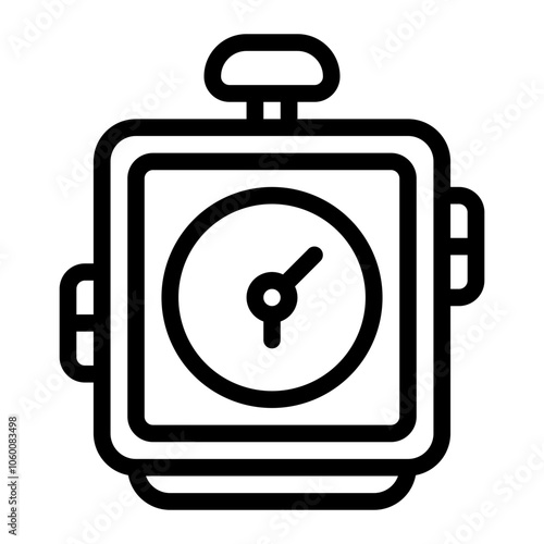 Alarm Clock Line Icon