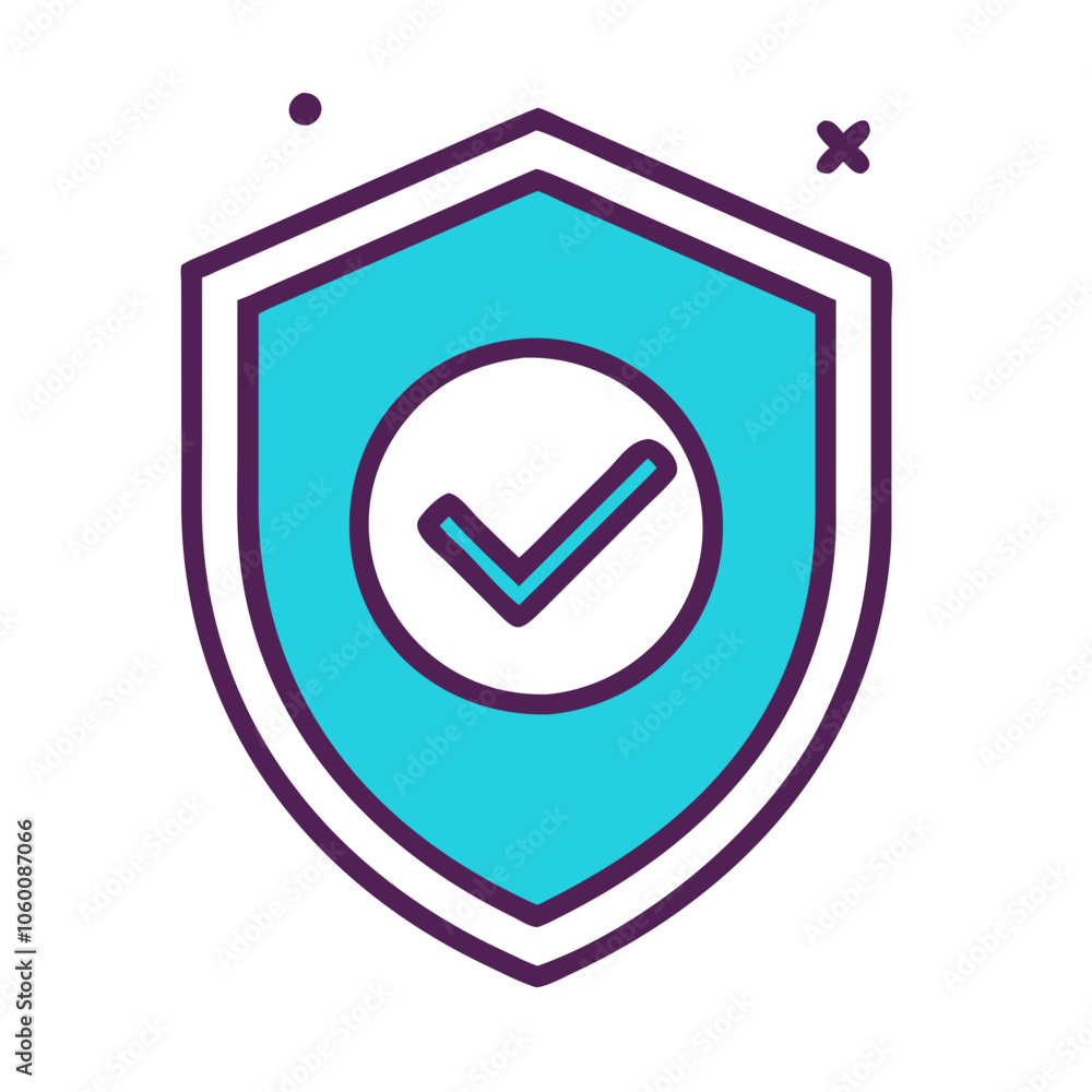 Blue and purple shield with checkmark symbol for secure transactions
Blue and purple shield with checkmark symbol for secure transactions