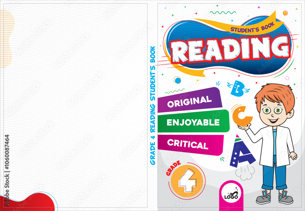 Obraz premium Printable cover design adapted to educational books.