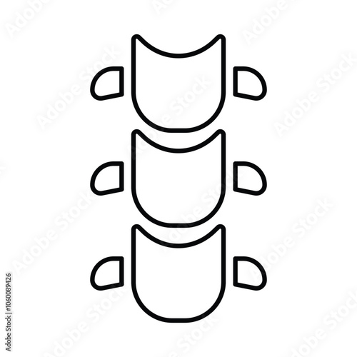 Spine icon In Outline Style