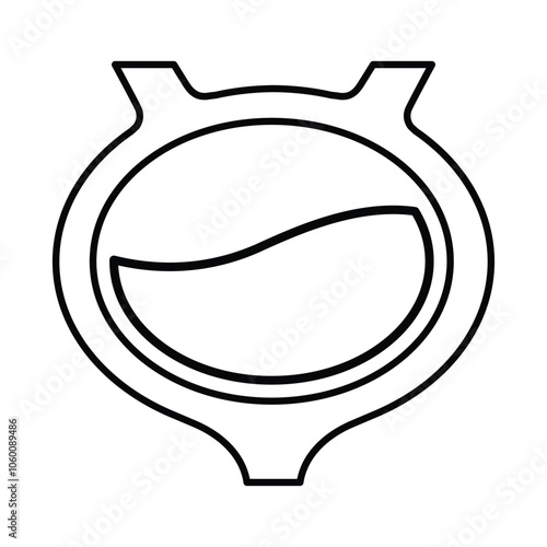 Bladder Icon In Outline Style