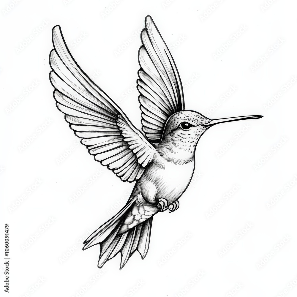 Fototapeta premium bird, hummingbird, dove, animal, nature, flying, vector, illustration, wing, flower, parrot, tropical, wildlife, wild, art, beak, design, feather, fly, colibri, color, exotic, flight, macaw, yellow, 
