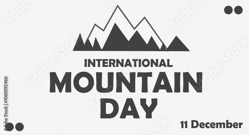 International mountain day on 11 December