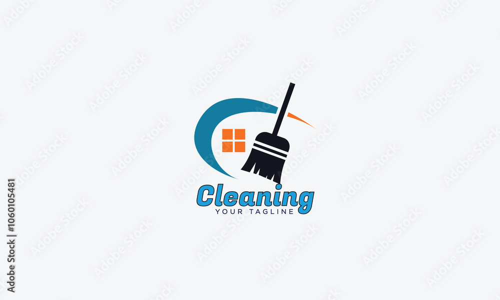 Creative cleaning logo design vector template Creative cleaning logo design vector template