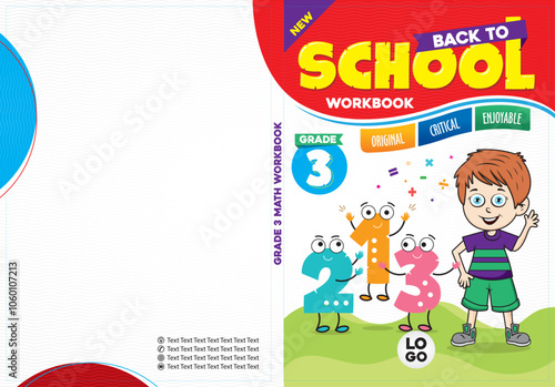 Cover design adapted for educational books.
