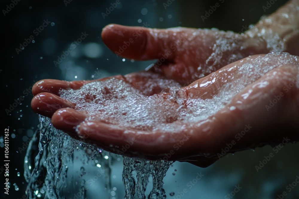 Fototapeta premium Clean hands the essential element of health and hygiene in photography and daily life