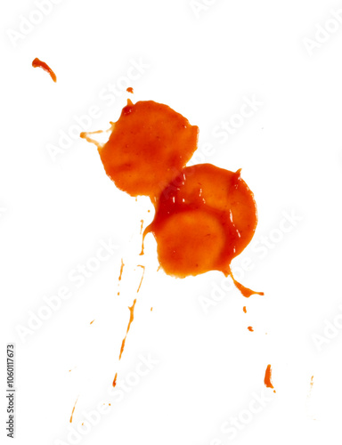 splash of tomato sauce isolated