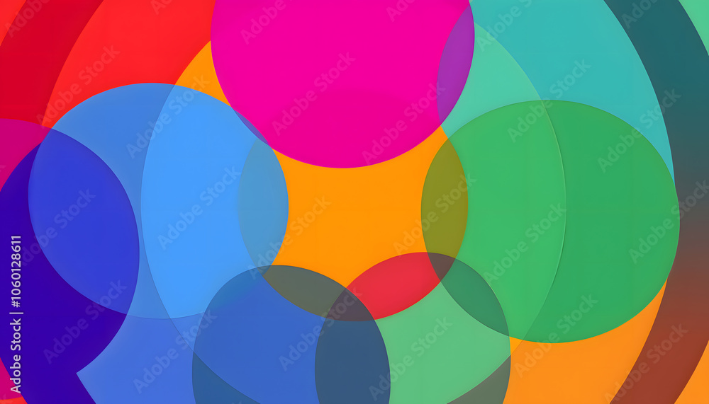 Fototapeta premium Circular Geometric Flow Pattern.