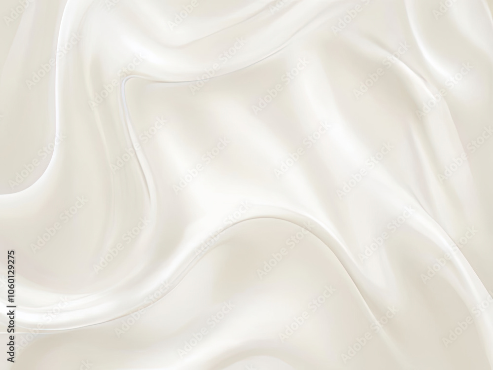 Fototapeta premium an elegant and minimalist background with a smooth creamy white texture and soft shadows