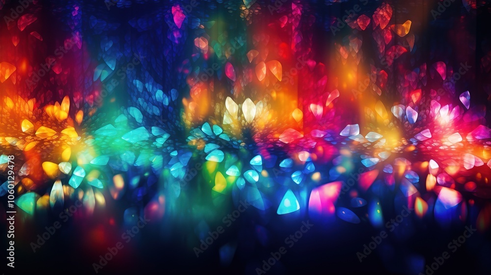Fototapeta premium Colorful Background with Vibrant Lights and Patterns
