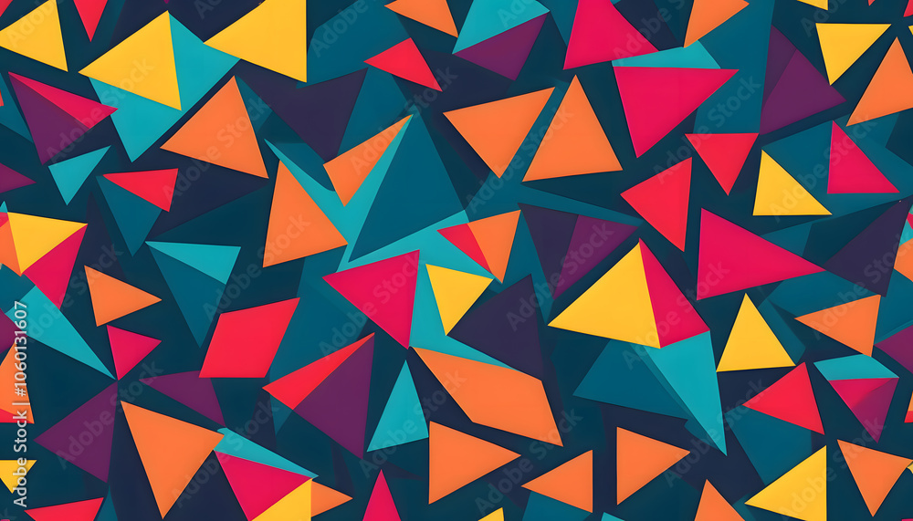 Geometric Triangle Burst Pattern. Geometric Triangle Burst Pattern.