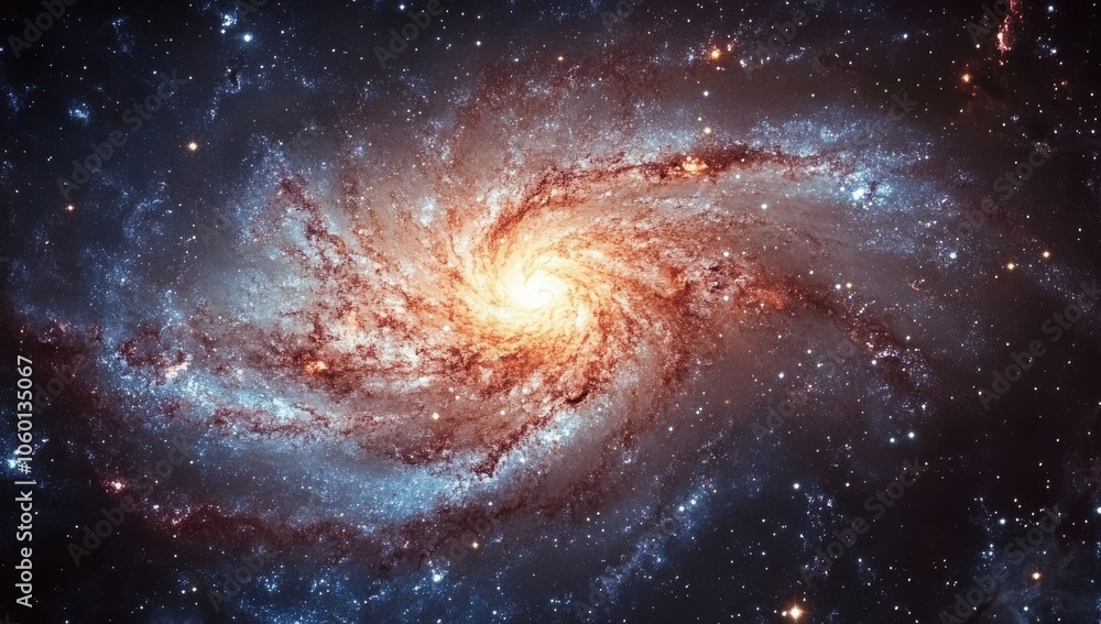 Space Galaxy with Stars, Nebulas, and Planets in a Vast Universe Background Space Galaxy with Stars, Nebulas, and Planets in a Vast Universe Background