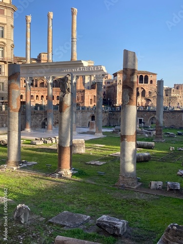 ruins of roman forum city