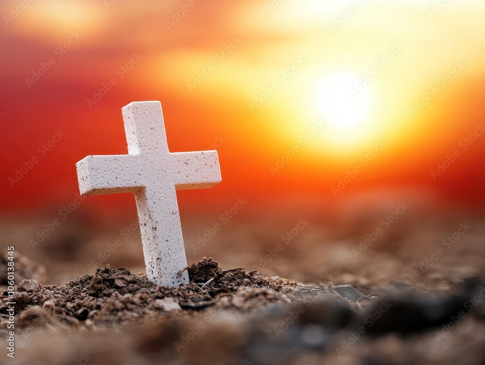 Cross at Sunset. Cross at Sunset.