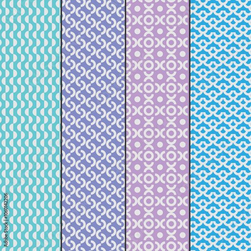 Geometric line seamless pattern