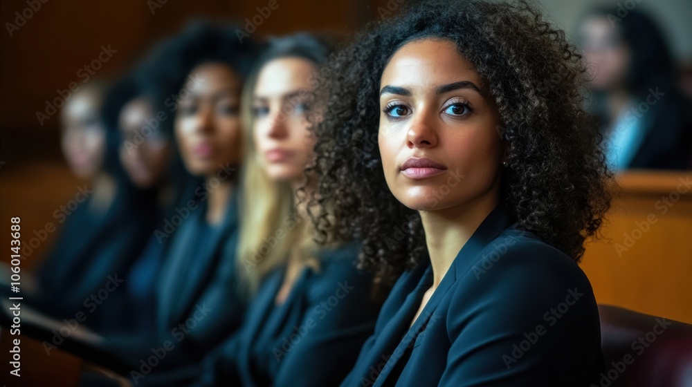Obraz premium Woman in Courtroom.