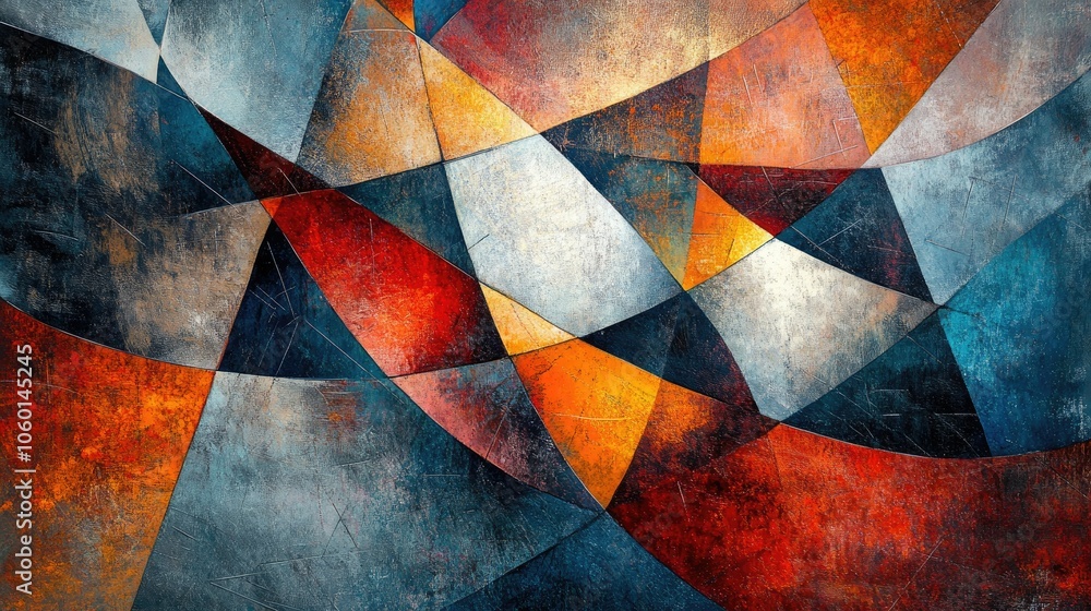 Fototapeta premium Abstract art background. Geometric. Texture.