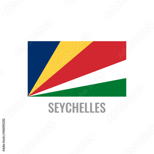 Free Download Seychelles flag icon. The country sign. Rectangle shape. Isolated on a white background. Vector image. - GFXLoad