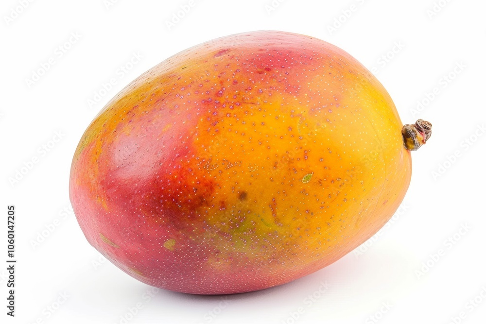 Ripe mango fruit isolated on white background. Mango composition with clipping path. Mango macro studio photo Ripe mango fruit isolated on white background. Mango composition with clipping path. Mango macro studio photo