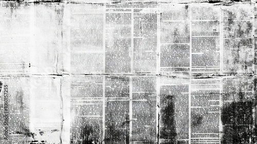 OLD NEWSPAPER BACKGROUND, BLANK GRUNGE PAPER TEXTURE,