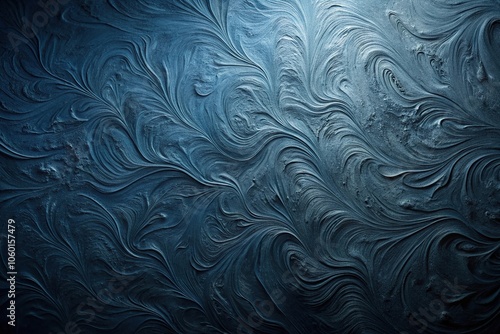 Dark indigo color with a swirling pattern of slime-like substance on the wall, indigo, swirling