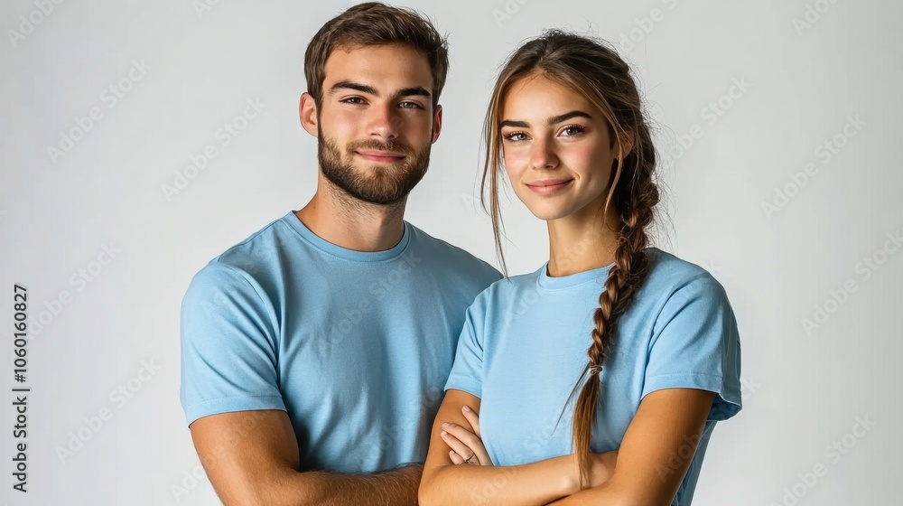 Fototapeta premium Young Couple Smiling.