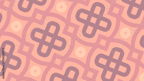 seamless pattern with pink and blue hearts