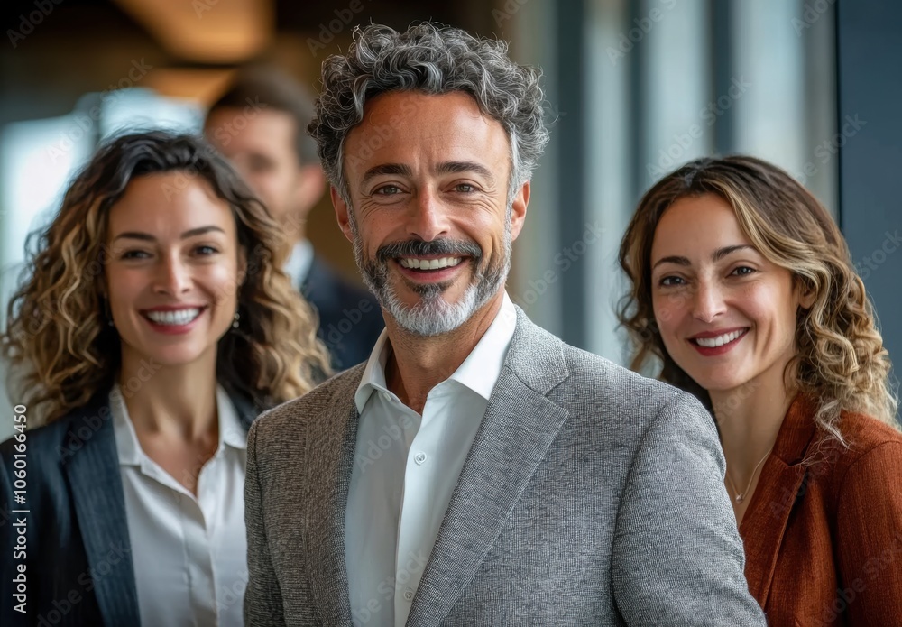 Business Team Smiling. Business Team Smiling.