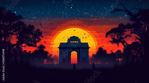 Sunset enhances the celebrations
