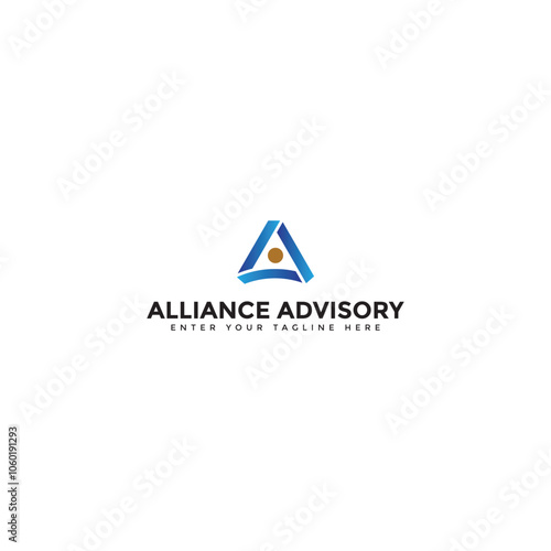 Free Download Triangle letter A logo for corporate business - GFXLoad