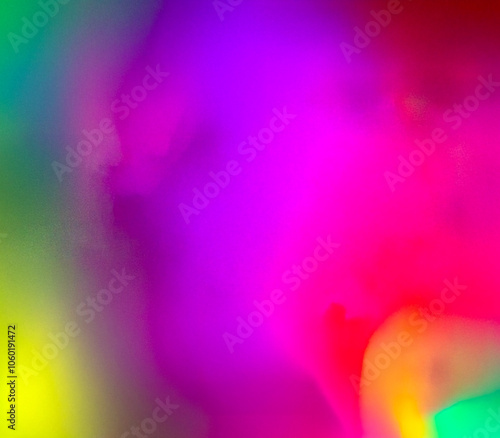 Abstrakcyjny neonowy obraz. Psychodeliczna abstrakcja. Nowoczesny gradient różowo-fioletowy