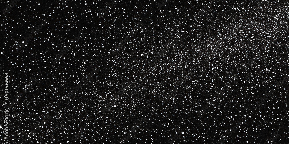 Obraz premium Black Distressed Background with White Tiny Overlay