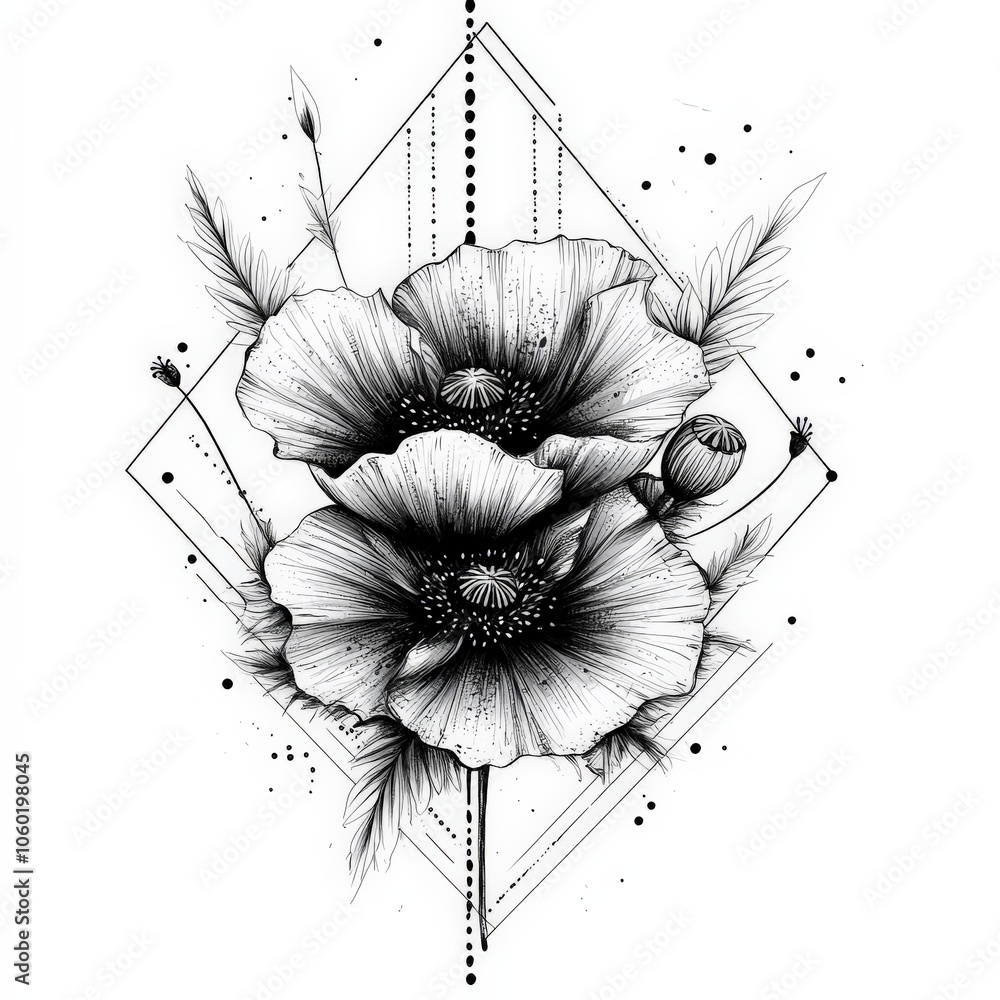 Obraz premium flower, vector, leaf, pattern, nature, floral, plant, illustration, design, branch, seamless, decoration, spring, tree, drawing, silhouette, summer, art, ornament, flowers, wallpaper, beauty, black, l