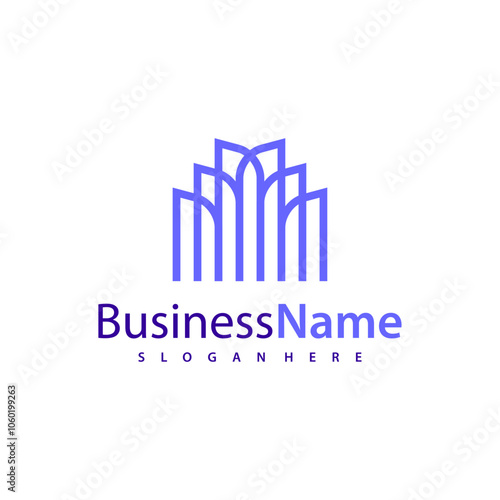 Modern City logo design vector illustration, Creative Building logo concepts