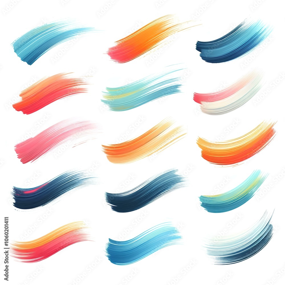 Obraz premium Vibrant Strokes