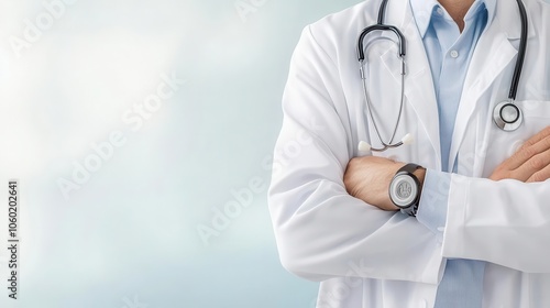 Closeup of doctor s hand with otoscope, examining inner ear, checking for ringing symptoms photo