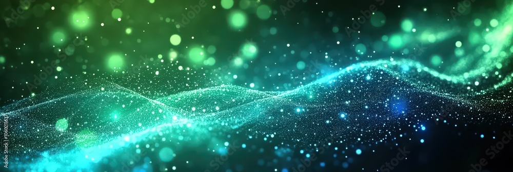 Obraz premium Glowing Abstract Digital Network Background