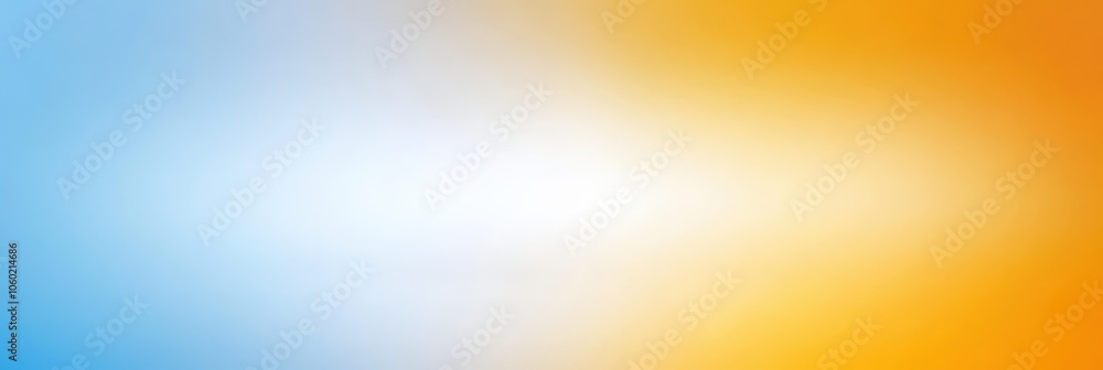 Fototapeta premium Abstract Gradient Background in White, Blue, and Yellow