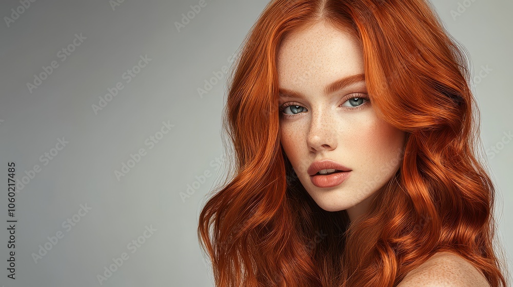 Fototapeta premium Highlighting an individual's distinctively vibrant hair color.
