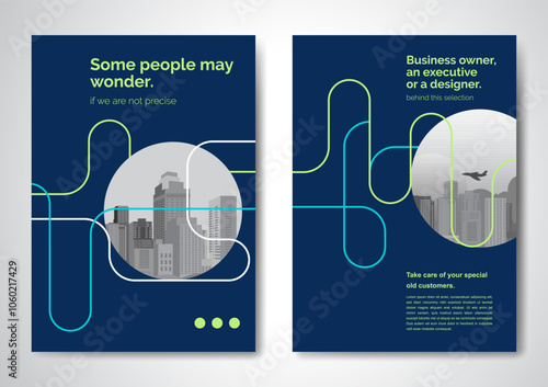 Template vector design for Brochure, AnnualReport, Magazine, Poster, Corporate Presentation, Portfolio, Flyer, infographic, layout modern with color size A4, Front and back, Easy to use.