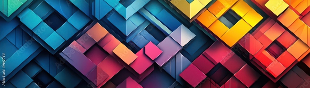 A vibrant abstract design featuring colorful geometric patterns and layered shapes in blue, orange, and red tones. A vibrant abstract design featuring colorful geometric patterns and layered shapes in blue, orange, and red tones.