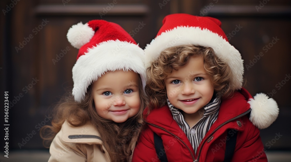 Joyful children excitedly unwrapping colorful christmas presents in a festive holiday atmosphere Joyful children excitedly unwrapping colorful christmas presents in a festive holiday atmosphere